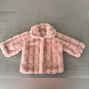 Pink Faux Fur Jacket size 2t-3t
